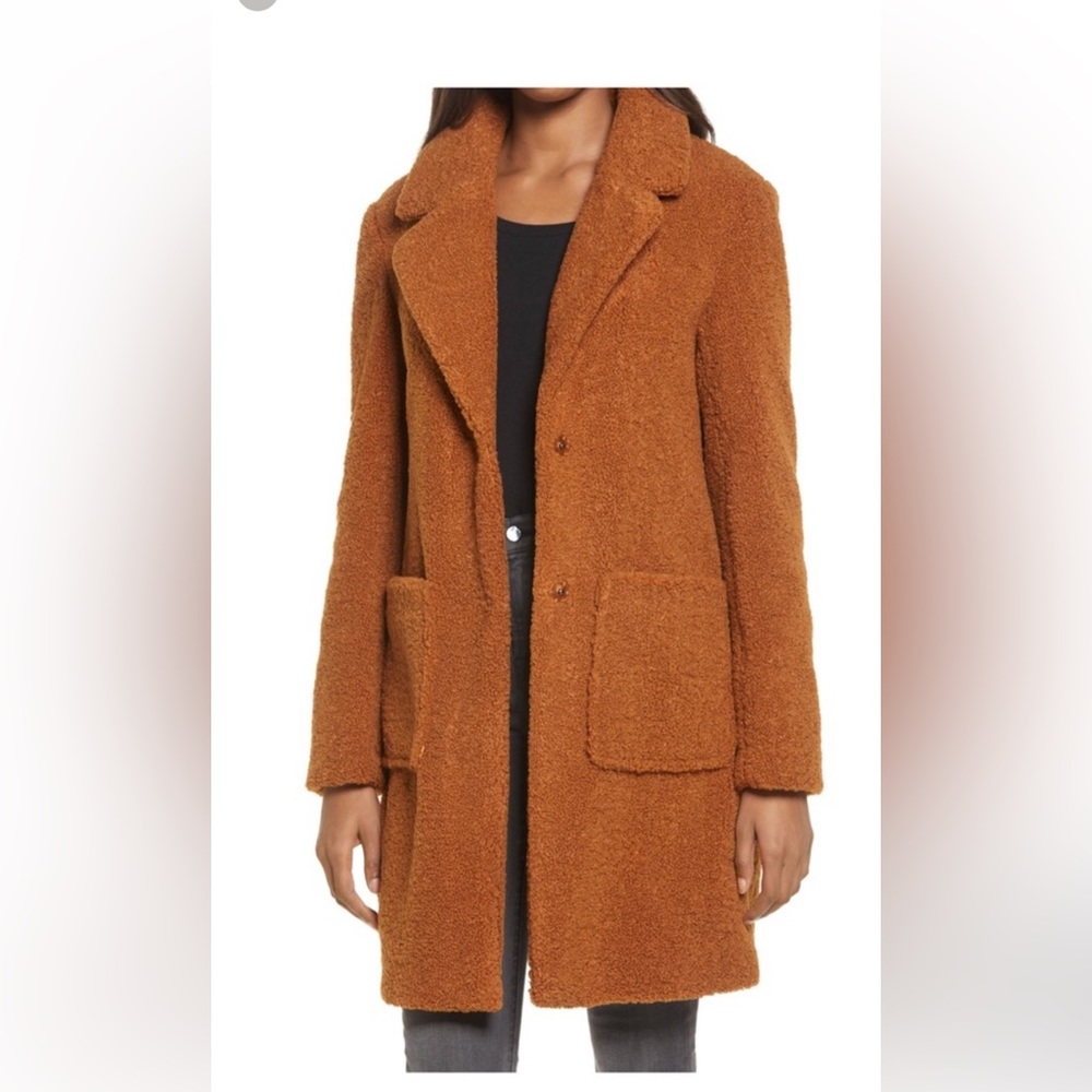 NWOT Sam Edelman FAUX-FUR TEDDY COAT
